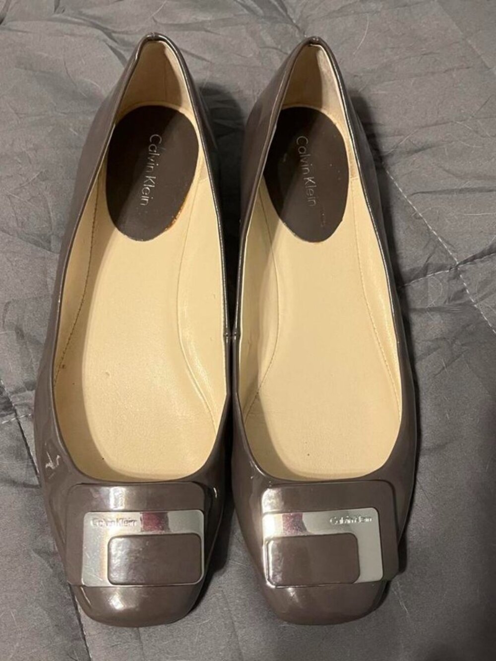 Calvin Klein Women's Brown and Grey Loafers